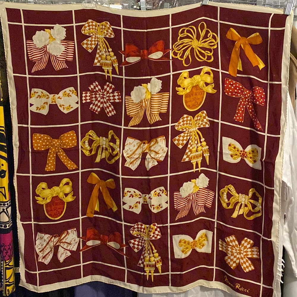 Vintage Nina Ricci silk scarf